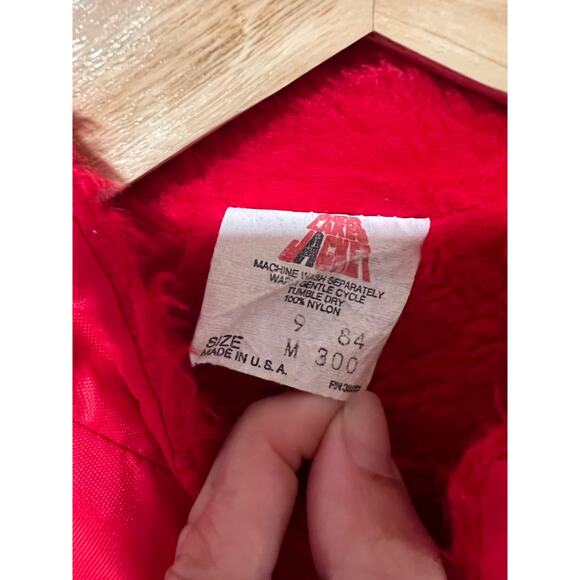 Vintage 1970s American Airlines Red Bomber Full Zip Up Jacket Size Medium JL - Picture 7 of 16